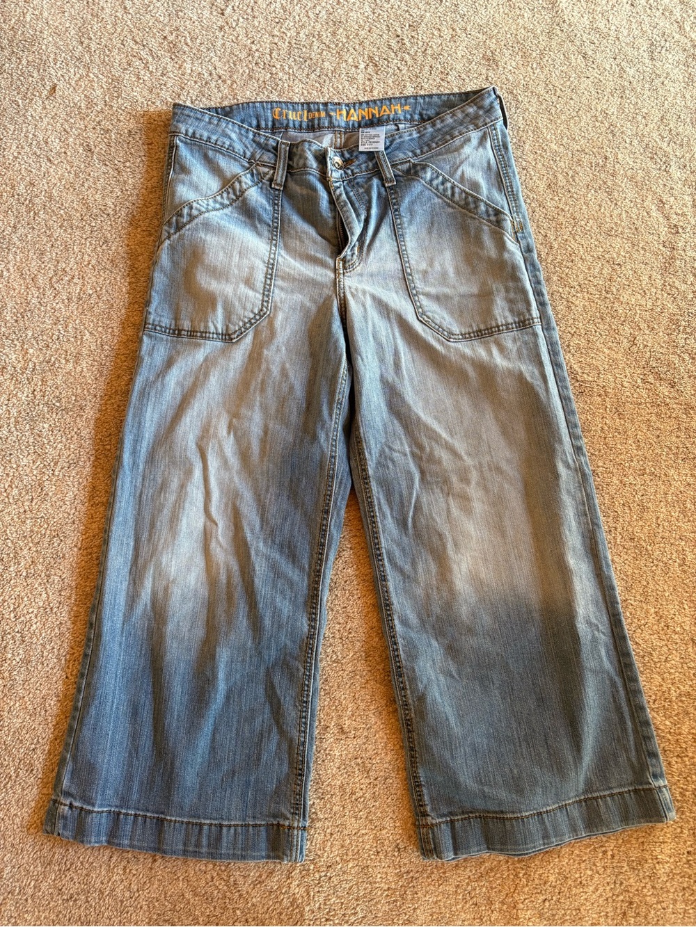 Cruel girl wide leg crop Jeans